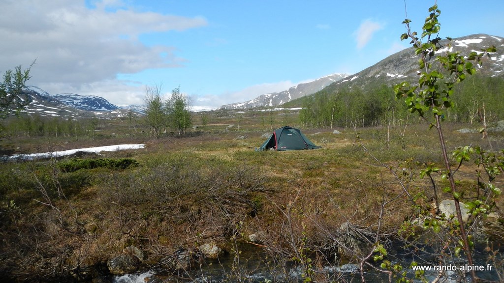 Laponie Suédoise Kungsleden sous tente
