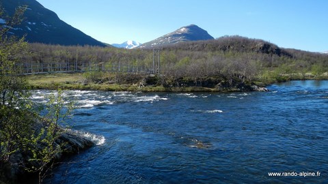 Laponie Suédoise Kungsleden rivière