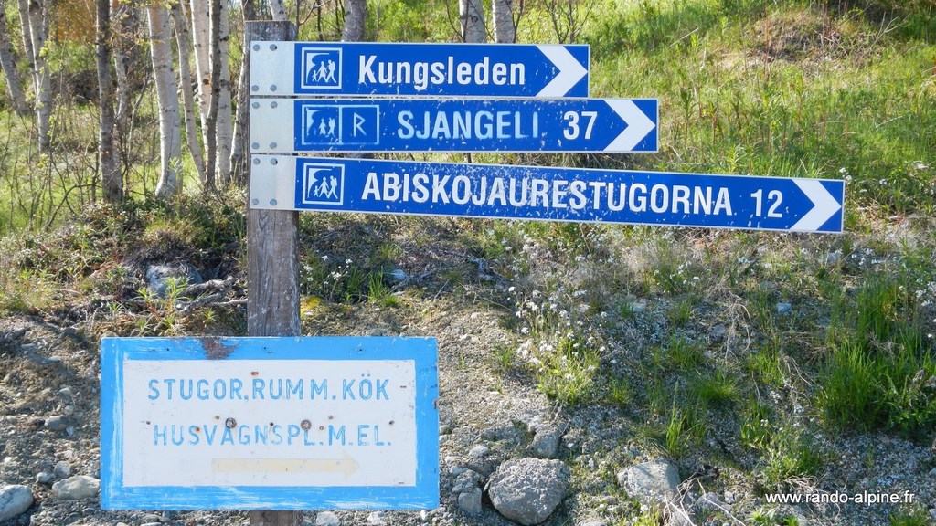 Laponie Suédoise Kungsleden chemin