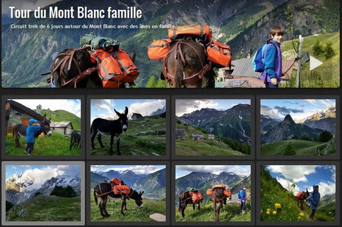 Tour Mont Blanc famille avec Anes
